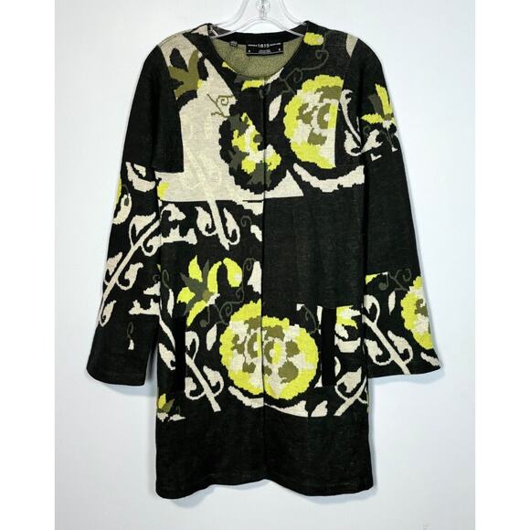 Pringle 1815 Scotland Long Cardigan Sweater Dress Snap Front Vintage sz S / US 4 - Picture 4 of 16